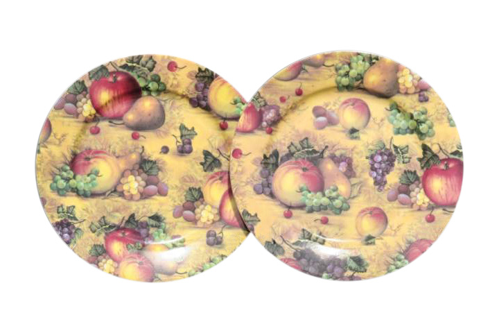 Country Fruit 2pc Sideplate Set